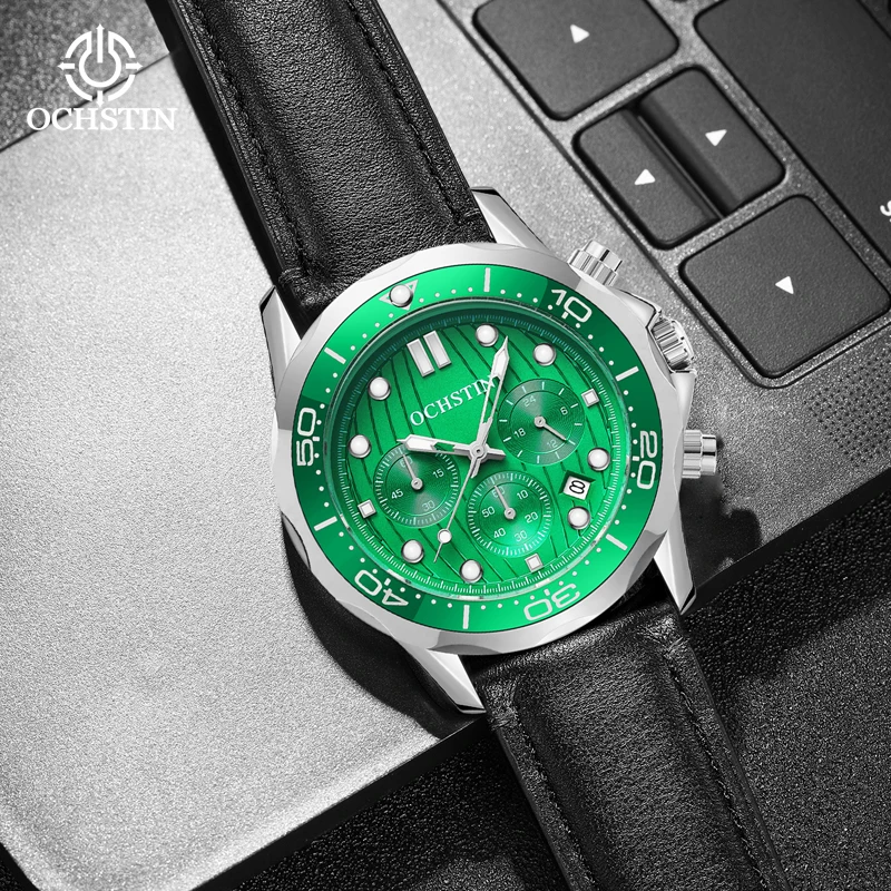 Ochstin propagačný model 2024 námorník Simple Comfort Watch Multifunkčné kremeňové hnutie Pánske kremenné hodinky