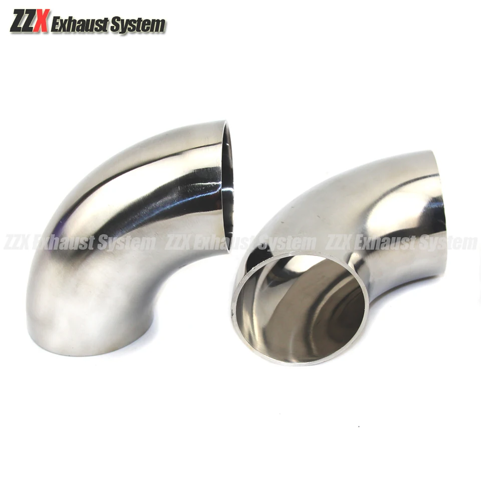 OD38/45/51/54/57/60/63/70/76 mm 304 z nehrdzavejúcej ocele Elbow 90 stupňov príruby pre automobilové výfukové potrubie