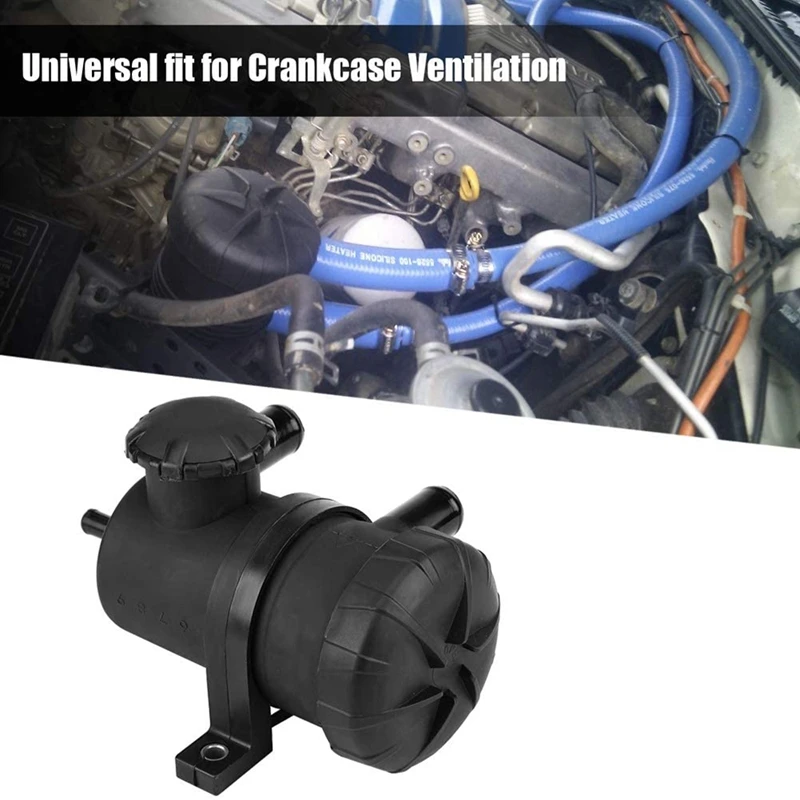 Oddeľovač vzduchového oleja, Universal Oil Catch Can Tank Tank Tank Castless Breather Filter Kit pre vetranie 3931030955