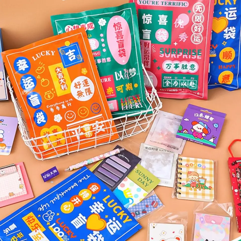 Odmeňovanie kancelárskych potrieb Lucky Bag Lucky Creative Stationery Set Bag School Supplies Praktívne vianočné kancelárske potreby Študent