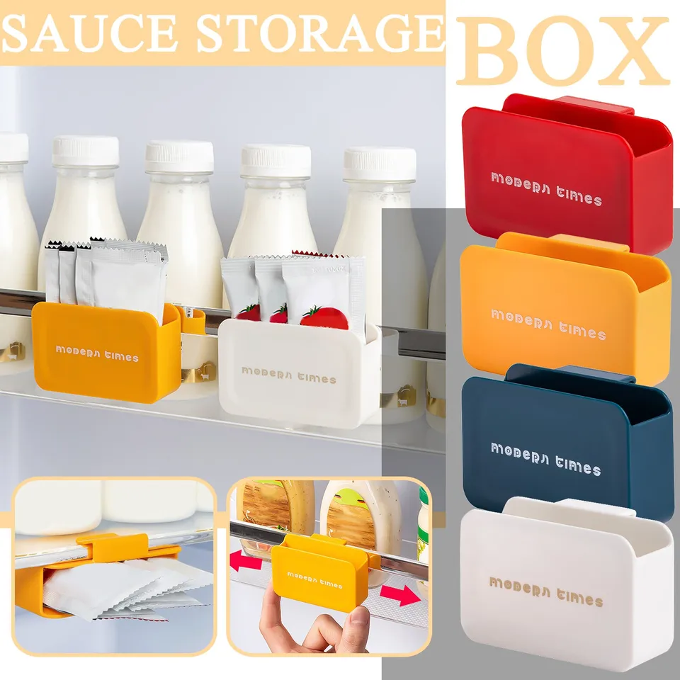 Odnímateľná závesná skladovacia skrinka Chladnička Bočné dvere Malé vrecko Závesné chladnička Storage Box Domáci organizátor PVC Materiál