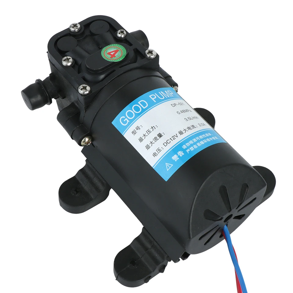 Odolné poľnohospodárske elektrické vodné čerpadlo Micro High Tlace DP-521 12V 220V 70psi 3,5 l/min membrána