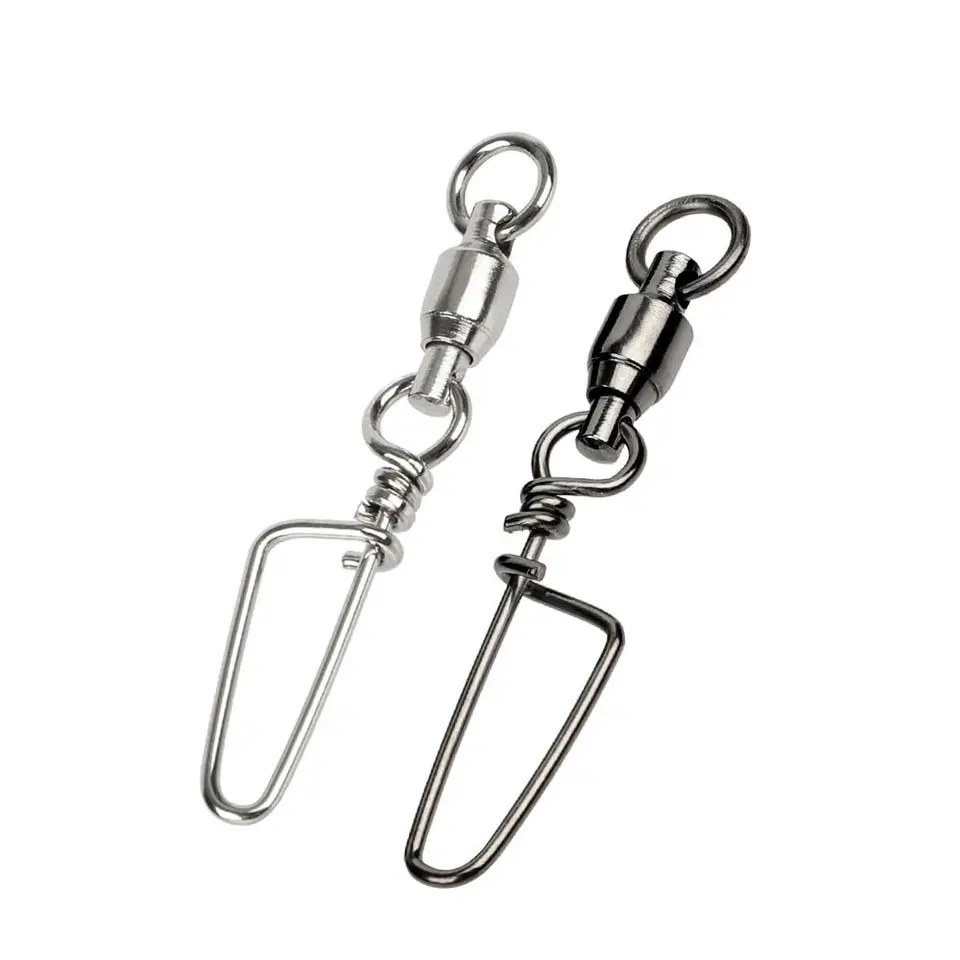 Odolné rybárske príslušenstvo Rybárska linka Konek Lure Hook konektor loptičku ložisko konektor Coastlock Snap Rybolov otáčky