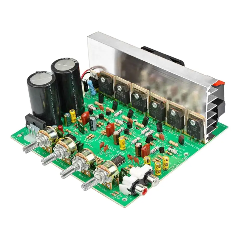 Odolný mini hifi 200W 2,1 Channel High -Power Audio zosilňovač stereofónny modul
