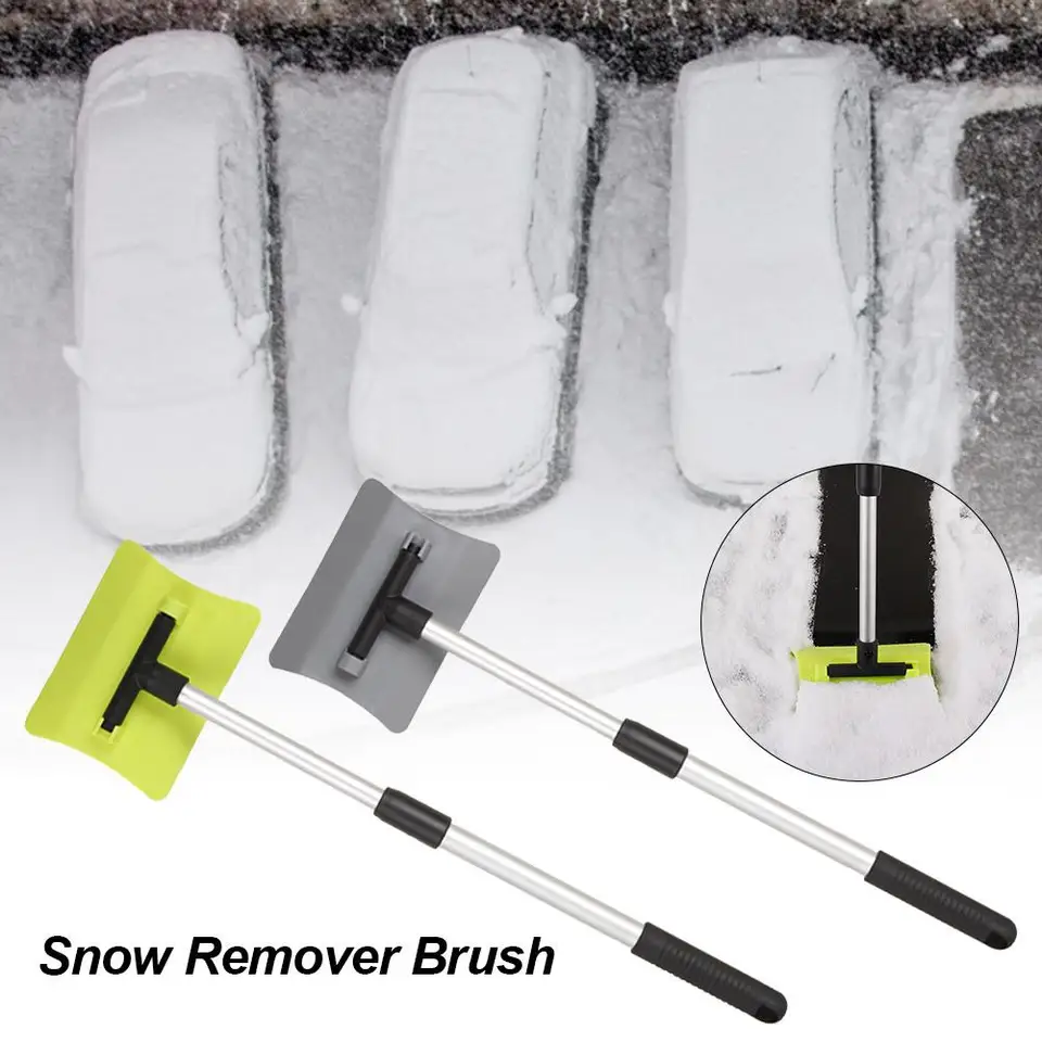 Odolný snehový ľad Auto teleskopické čelné sklo Sneh Snow Remover Brush Winter Winter Auto Washsory Accessory Snow Remover
