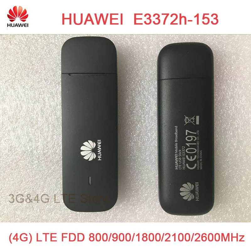 Odomknutý huawei e3372 E3372H-153 4G LTE modem čierna farba