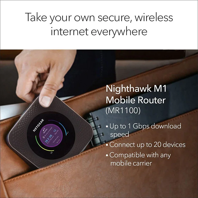 Odomknutý M1 MR1100 NetGear Nighthawk WiFi Repeater 4G Router s SIM slot mobilného wi-fi hotspot wifi router