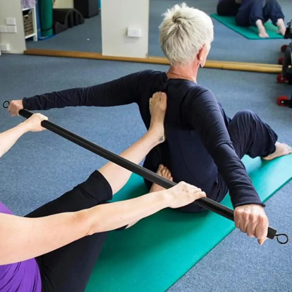 Odporový pásový bar Iba fitness bar zliatinová oceľ 39 palcov 3 diely Pilates Bar Workout Bar na cvičenie na zdvíhanie energie späť