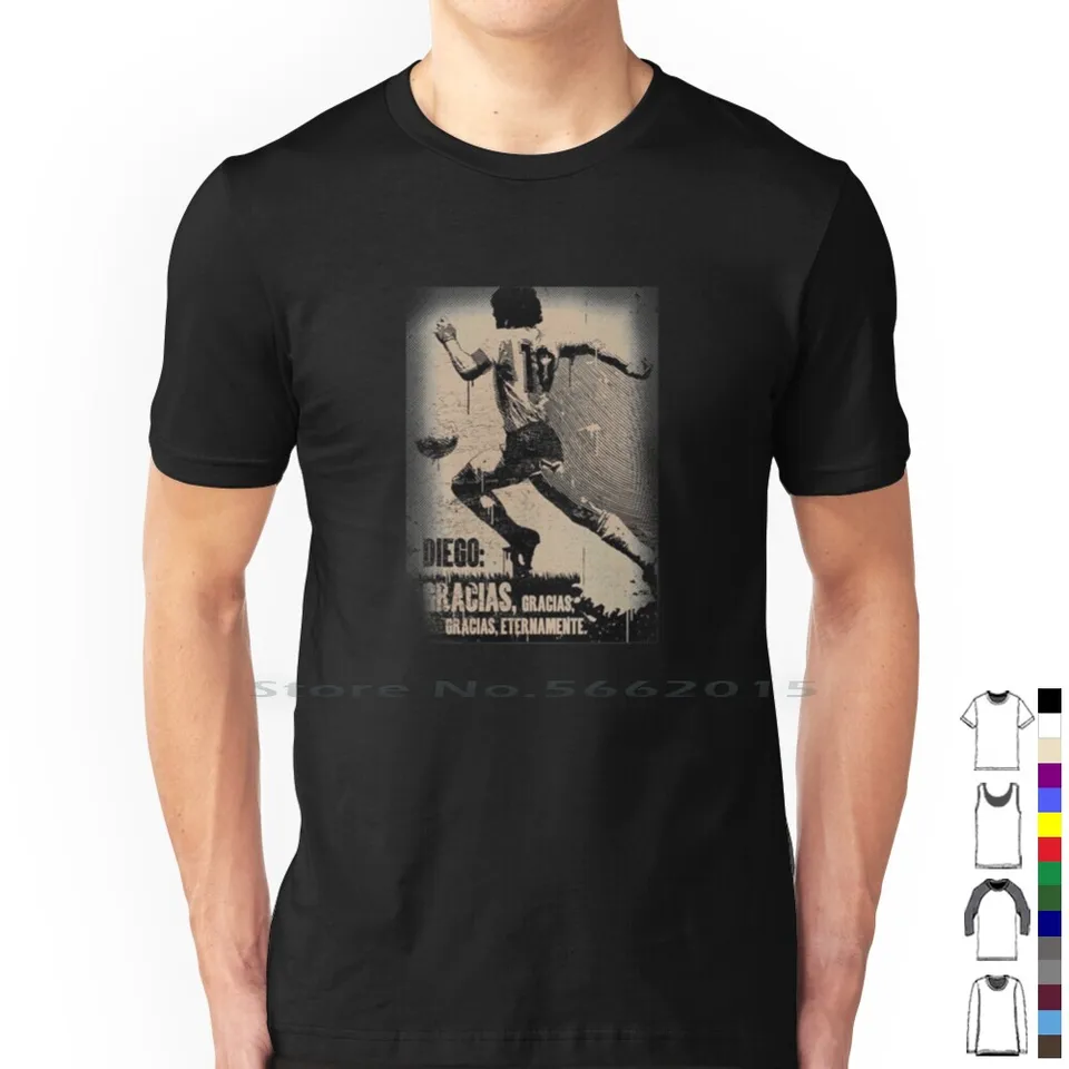 Odpočívaj v mieri Diego T košeľa 100% bavlna Diego Maradona Rip Maradona Argentína futbal maradona v Spurs Maradona 10 Maradona