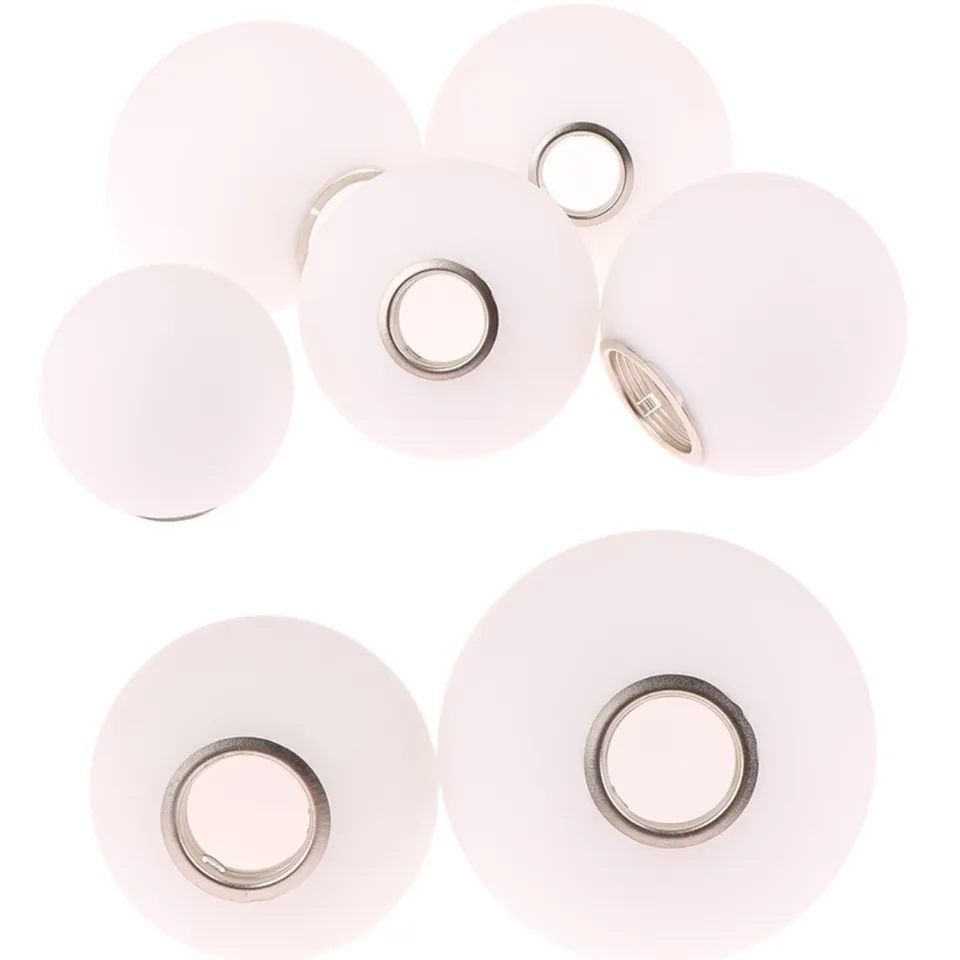 Odtieň bielej sklenenej lampy pre E14/E27 Fitter Fitter Otvorenie príslušenstva sklenené príslušenstvo Výmena zemegule alebo tienidlá pre domáci výzdoba baru