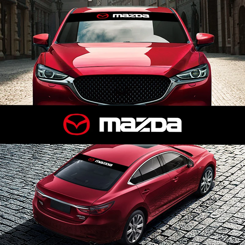 Odtieň predného okna Auto pre dekoratívnu nálepku pre Mazda 3 6 CX5 2 CX3 CX9 MX5 RX8 AXELA DEMIO ATENZA MS GJI GH BK MP CX30 CX7 R360