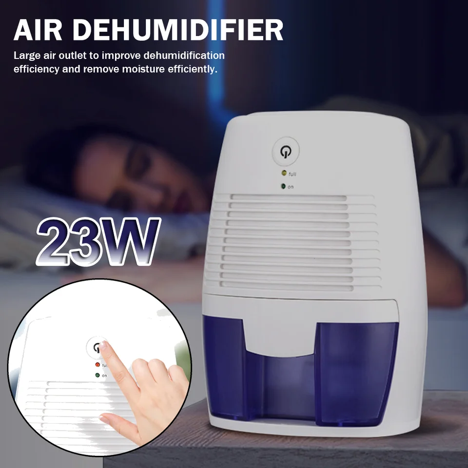 Odvlhčovač prenosný kompaktný stroj na absorbovanie vlhkosti s elektrickou vlhkosťou USB MUTE Rýchle suché odevy pre domácu izbu Kancelária Kuchyňa