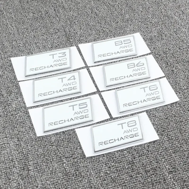 Odznak nálepky CAR 3D ABS je vhodný pre Volvo XC60XC90S60S0S60L V40V60T5T6 3D Modifikovaný kovový kmeň kovového loga.