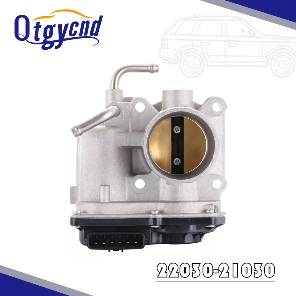 OEM 22030-21030 22030-0M010 Elektrický klapkový telesný ventil pre Toyota Yaris 2006-2015 1,5L 1497cc i4 prirodzene aspirovaný originálny