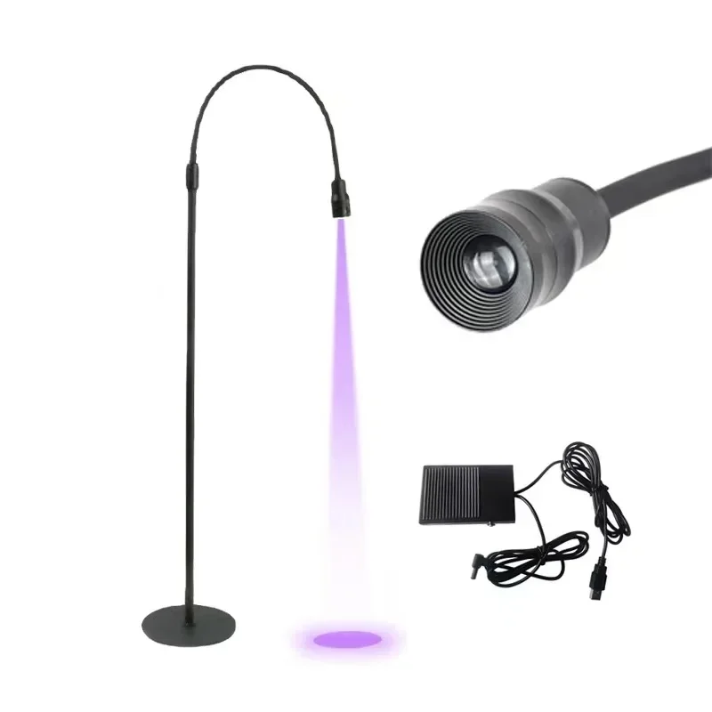 OEM LED podlahové svetlo pre kozmetický salón UV rias UV žiarovka LED lampa pre predlžovanie rias a lepidlo 5W UV Lash lampa