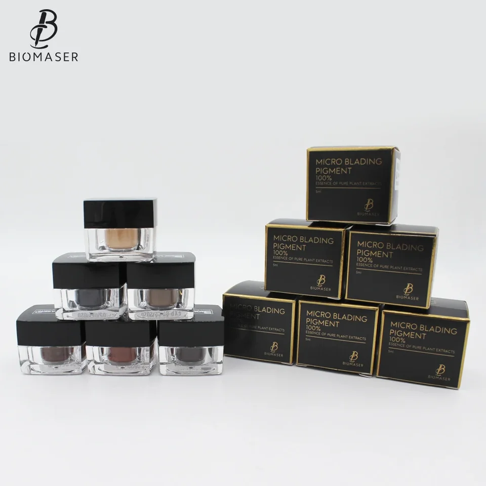 OEM Private Label Permanentný make -up mikryblading atrament 14 farebný mikroblading pigment