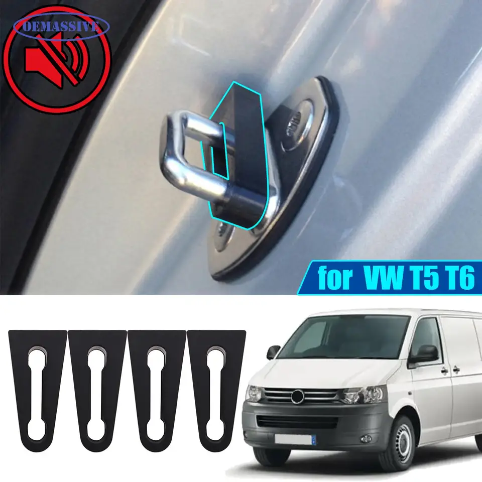 Oemassive Dverový zámok Zvuk Trmerový tlmič pre Volkswagen Transporter T5 T6 Caravelle Multivan Rattling Nepoče