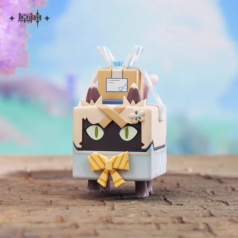 Oficiálna pôvodná hra Genshin Impact Kirara Neko Cat Box Courier PVC Anime Accessories Model Cosplay dekorácie vianočný darček