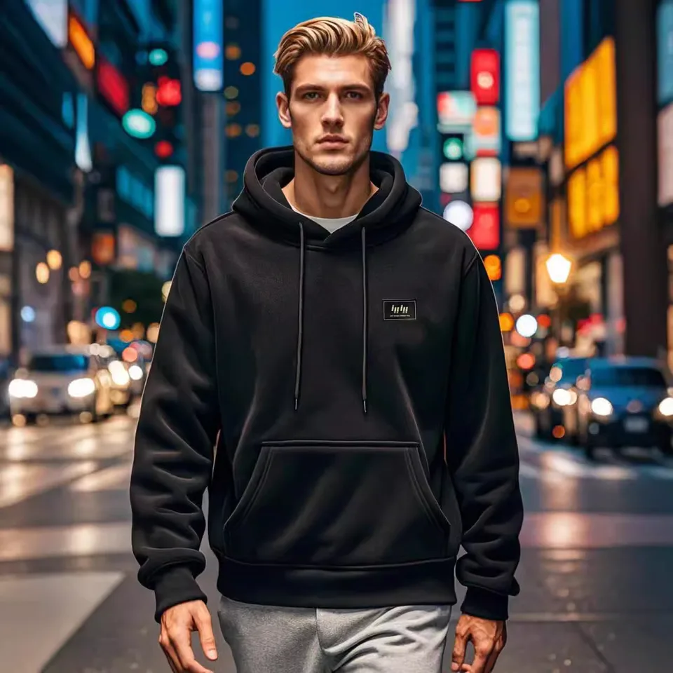 Oficiálne website muži Kvalita značky Kvalita nadrozmerného fleece mikina čierne tracksety Pullover y2k pánske oblečenie basketbalové mikiny techwear