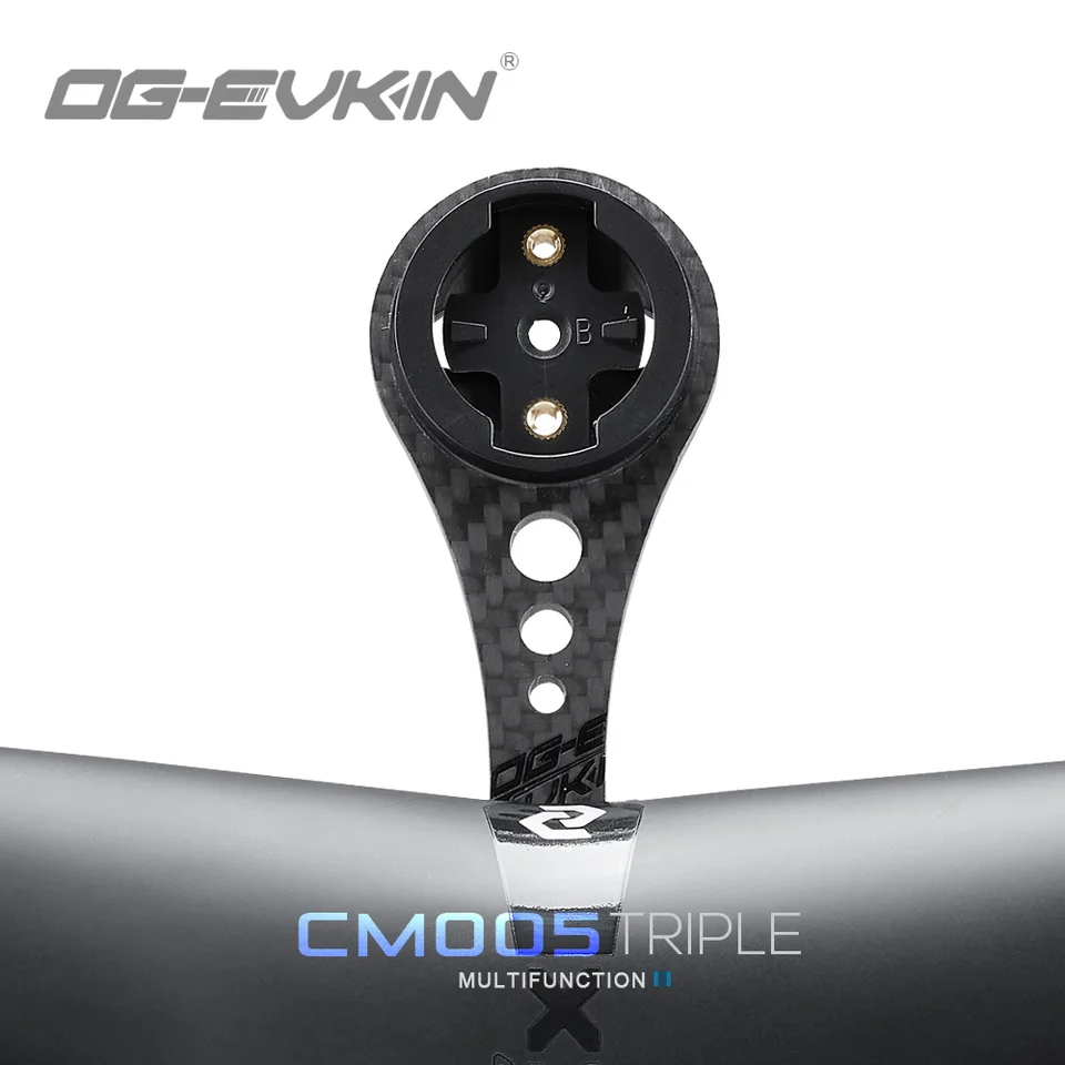 OG-EVKIN CM-005 Upevnenie uhlíka 3K pre Garmi/Bryton/Wahoo/Camera/Camera/Svetelné bicykle