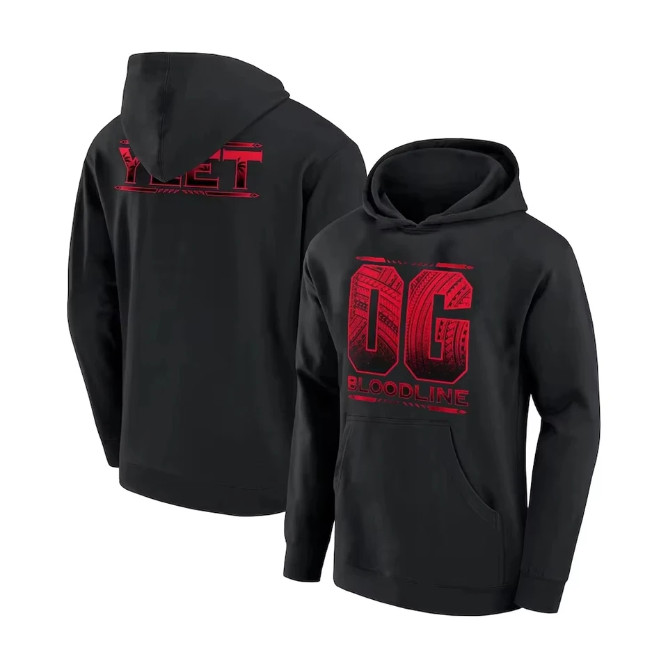 OG WWE the Bloodline Hoodies renomovaný zápasník mužských mužov fanúšikov mužov Asuka Mikiny pullover Streetwear Fight Sports Fitness Topy