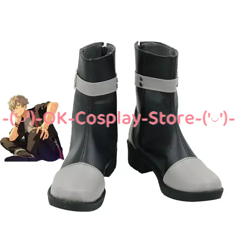 Ogami koga cosplay topánky hra Game Ensemble Stars Cosplay topánky pu kožené topánky Halloween karneval rekvice na mieru vyrobené