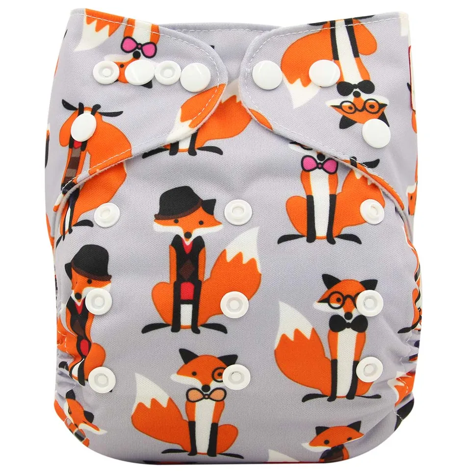 Ohbabyka detská handrička Cover Cover Unicorn Animal Print Baby plienky tréningové nohavice opakovane použiteľné detské vreckové plienky Couche Lavable