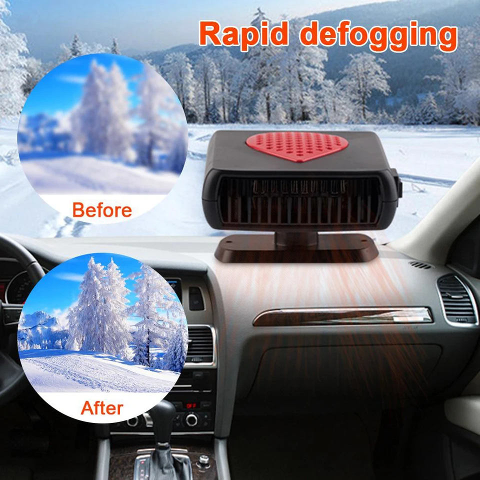 Ohrievač automobilu Rýchle kúrenie ventilátora Demistering DeBoroster pre automobilový nákladný automobil 12/24 V Styling auta