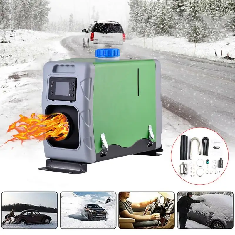 Ohrievač dieselových vozidiel automobilu 5 kW 8kW LCD prepínač diaľkového ovládacieho ohrievača 12V 24 V všetko v ohrievači jednej dieselovej dopravy pre nákladné vozidlo RV SUV čln