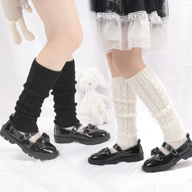 Ohrievače nôh Y2K Japonské lolita Long Socks Kórejské pletené krytky na kryt rúk Armšie jesenné zimné háčkovacie háčiky haldy ponožky