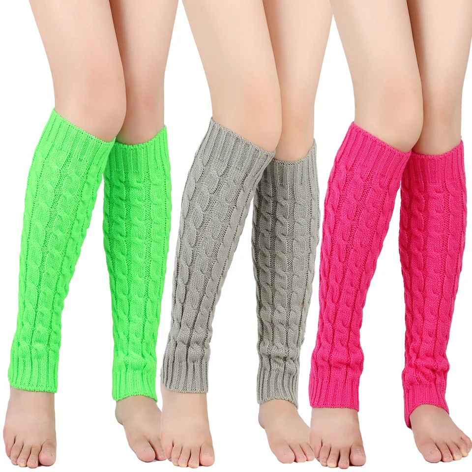 Ohrievače zimnej ženy Lolita čierne koleno ohrievače dlhé ponožky Candy Color Jk pletené dievča teplé vysoké topánky pančuchy legíny
