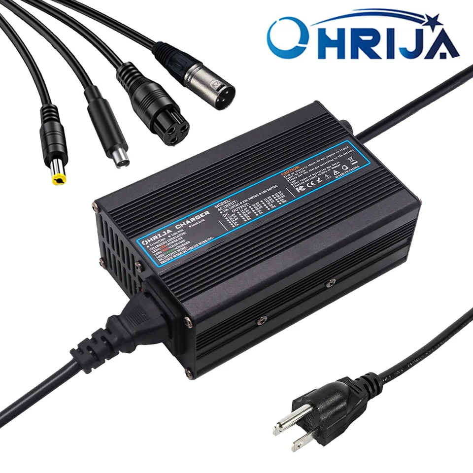 OHRIJA 29,4V 2A 3A 4A 5A lítium iónová nabíjačka 7s 25,9V nabíjanie batérie rýchla inteligentná nabíjačka DC2.1