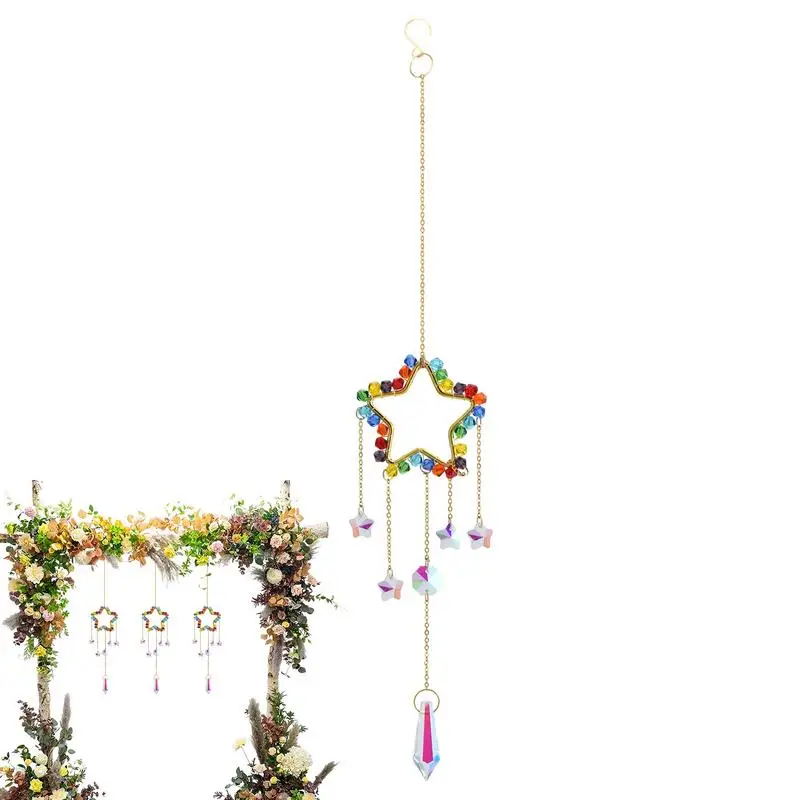 Okenné slnko Catcher Rainbow Maker Prism Sun Catchers Sparkle Hangings Crystal