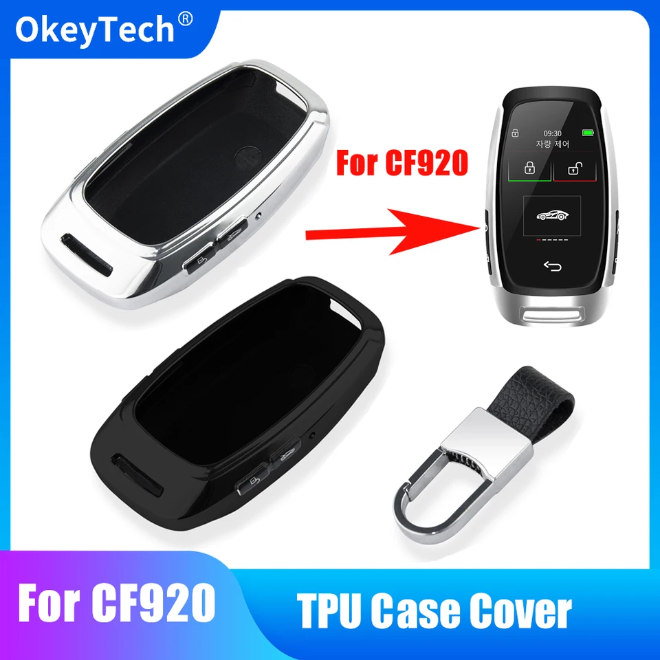 OkeyTech CF920 TUP Cover Case Protector LCD SMART SMART vzdialená auto Kryt FOB Chain Case Case CF920 Kľúč pre ochranu pre ochranu