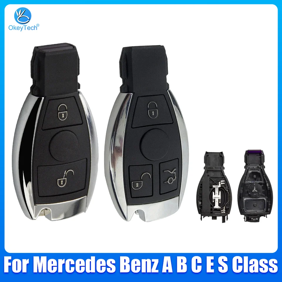 OkeyTech Keyless Entry Remote Car Key Original Smart Car Key Shell Case 2/3 pre triedu Mercedes Benz Abces W203 W204