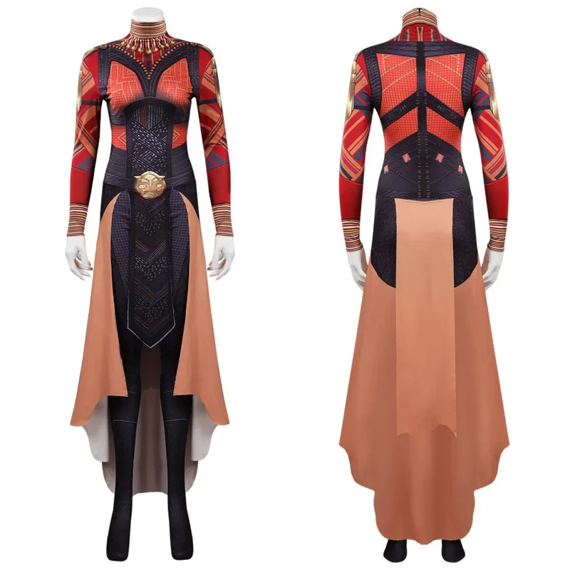 Okoye cosplay kostýmový film wakanda navždy ženy kombinézové oblečenie halloweenské oblečenie pre dámy