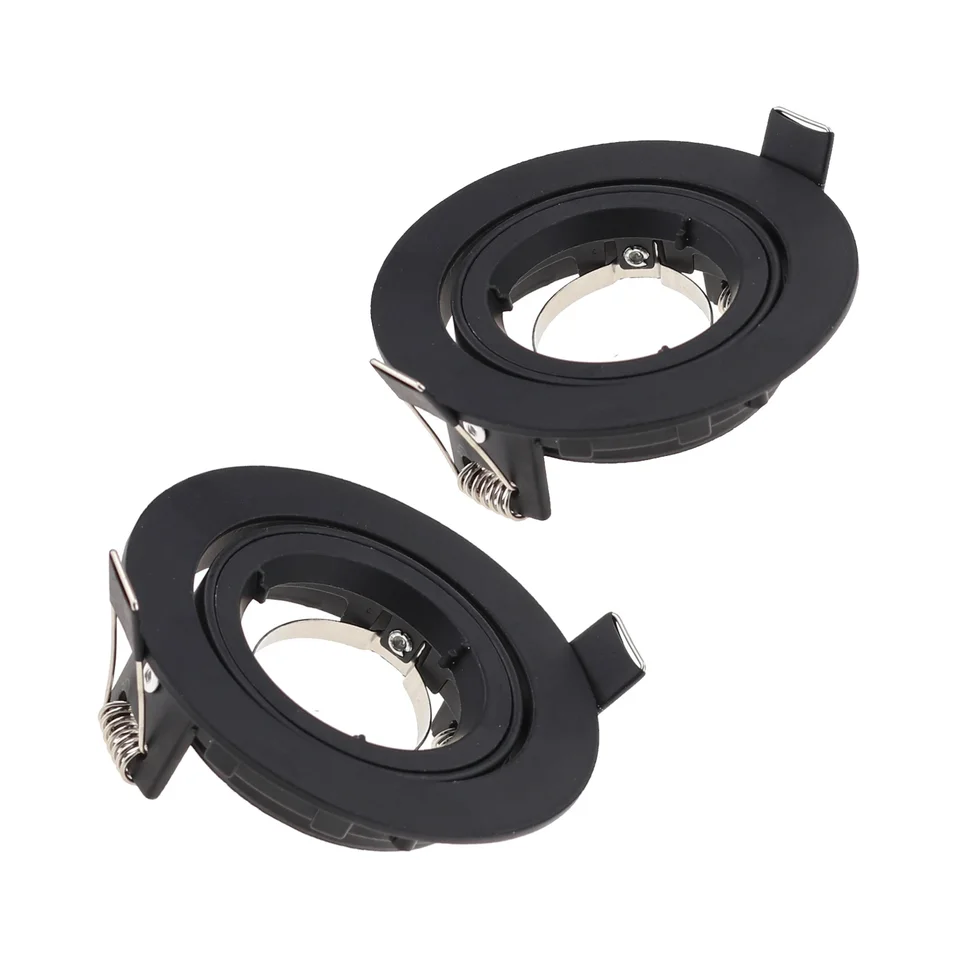 Okrúhla LED GU10 ROME TRIM RING Stropné stropné svetlo zapustené namontované rámce MR16 Halogénová žiarovka LAMP SAMP SOCKET BASE