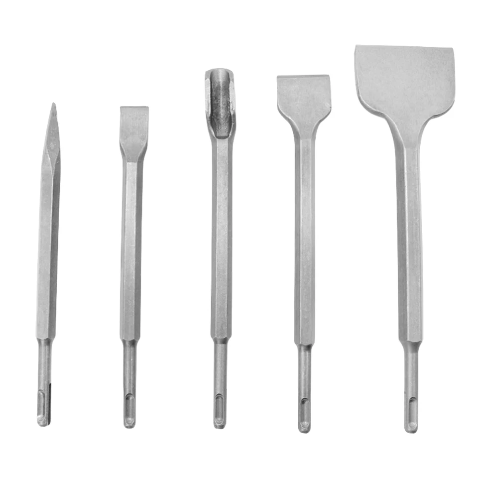 Okrúhla stopka Hammer vŕtačku sekáč Rotary Hammer Sekál Bits Point Groove Gouge plochý sekáč prelomenie betónové tehlové vŕtanie