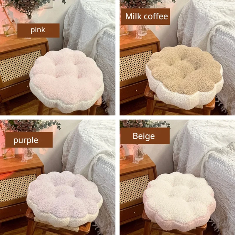 Okrúhle ružové sedadlo vankúš na vankúš Tatami vankúš Plush podlahové vankúši