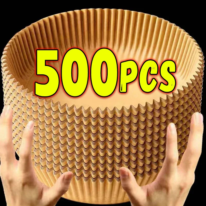 Okrúhle vzduchové fritéza na jedno použitie bezprúdové papiere na pečenie Airfryer Microwav Oven Oil Absorping Oil Tesnenie kuchynské príslušenstvo