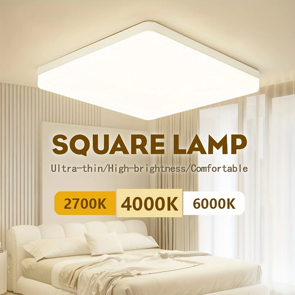 Okrúhle/štvorcové LED stropné svetlá ultra tenká spálňa Ulička Light neutrálna biela chladná biela teplá biela 48W 36 W 24 W stropná lampa LED