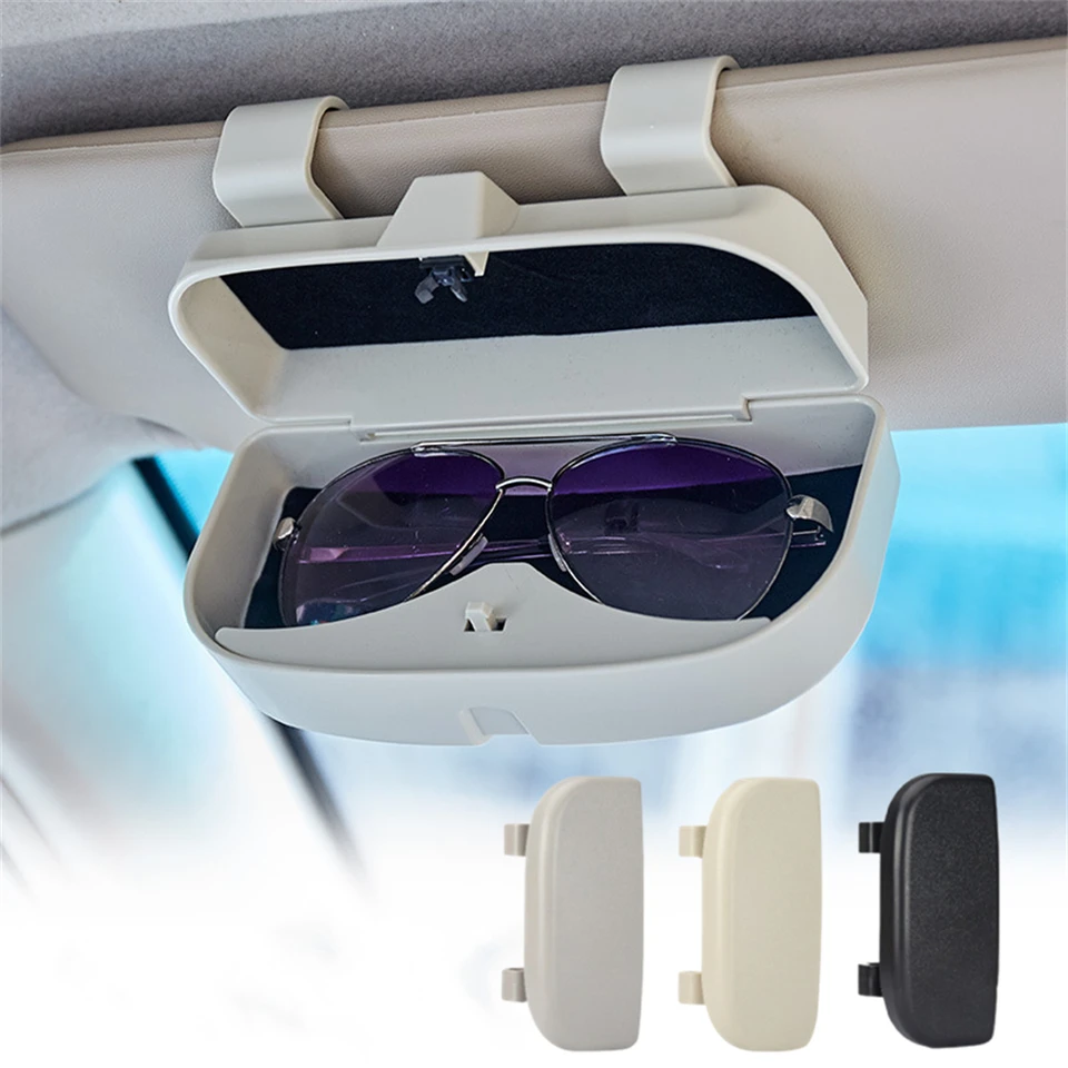 Okuliare držiak na klip Clip Car Sun Priečové okuliare puzdro Automatické interiérové ​​doplnky okuliare Skladova
