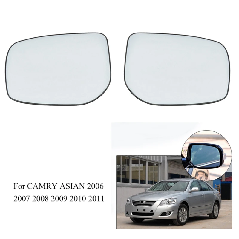 Okuliare krídlového zrkadla pre spätné zrkadlo s ohrievaním pre Toyota Camry ASIAN 2006 2007 2008 2009 2009 2011 2011