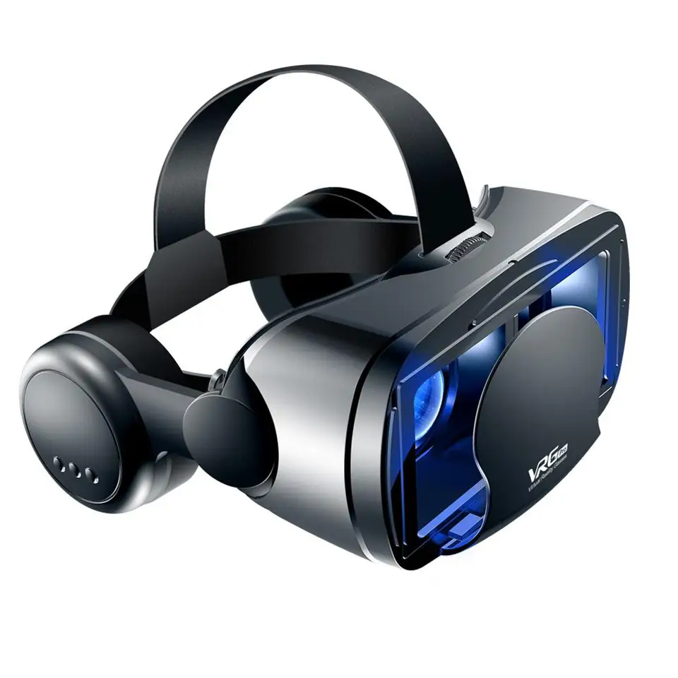 Okuliare na celú obrazovku VR odolné okuliare virtuálnej reality s veľkou náhlavnou súpravou pre 5 až 7 palcový inteligentný telefón s odnímateľným rámom