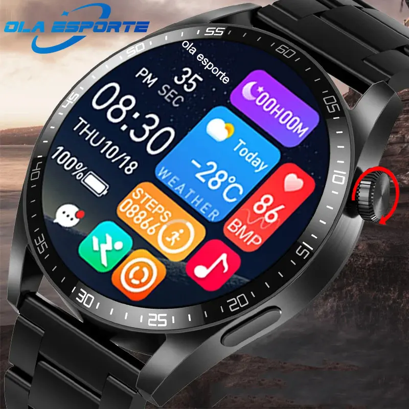 Ola Esporte Pro Smart Watch for Men Women Bluetooth Calls Phone Smartwatch GPS Tracker