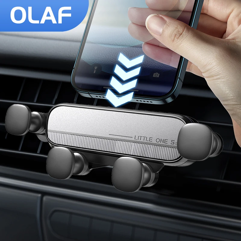 OLAF Gravity CAR DORUKOVAŤ PRE PLYT AIR AIR VENTICKÝ KLIP MONT MIBELNE PLYT GPS Podpora pre iPhone 14 Xiaomi Samsung