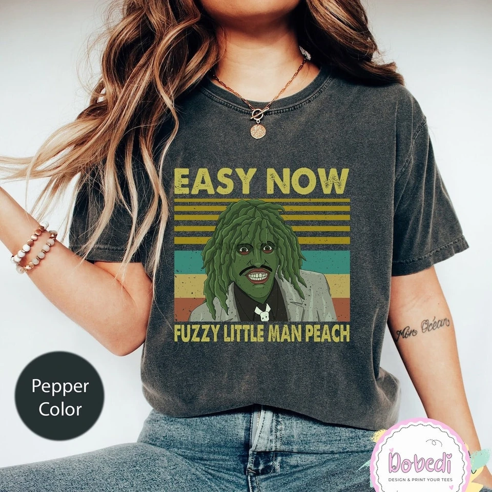 Old Gregg Easy teraz fuzzy malý muž Peach The Mighty Boosh Comfort Colors Tirla