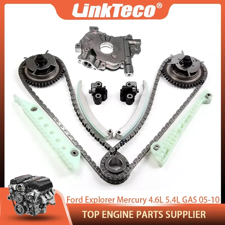 Olejové čerpadlo na časovaciu reťazovú súpravu pre Ford F-150 Explorer Mustang Mercury Mountain 4.6L V8 Gas SOHC 05-10 4R3Z-6M256-CC XL1Z-6L266-AA