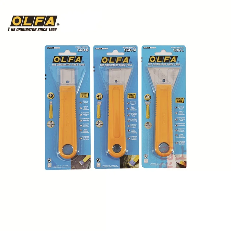 OLFA SCR-S/M/L Viacúčelová škrabka Farba Sharp Odged Tool Netrouds Ocel Stena Scraper, náradie na čistenie kapucň