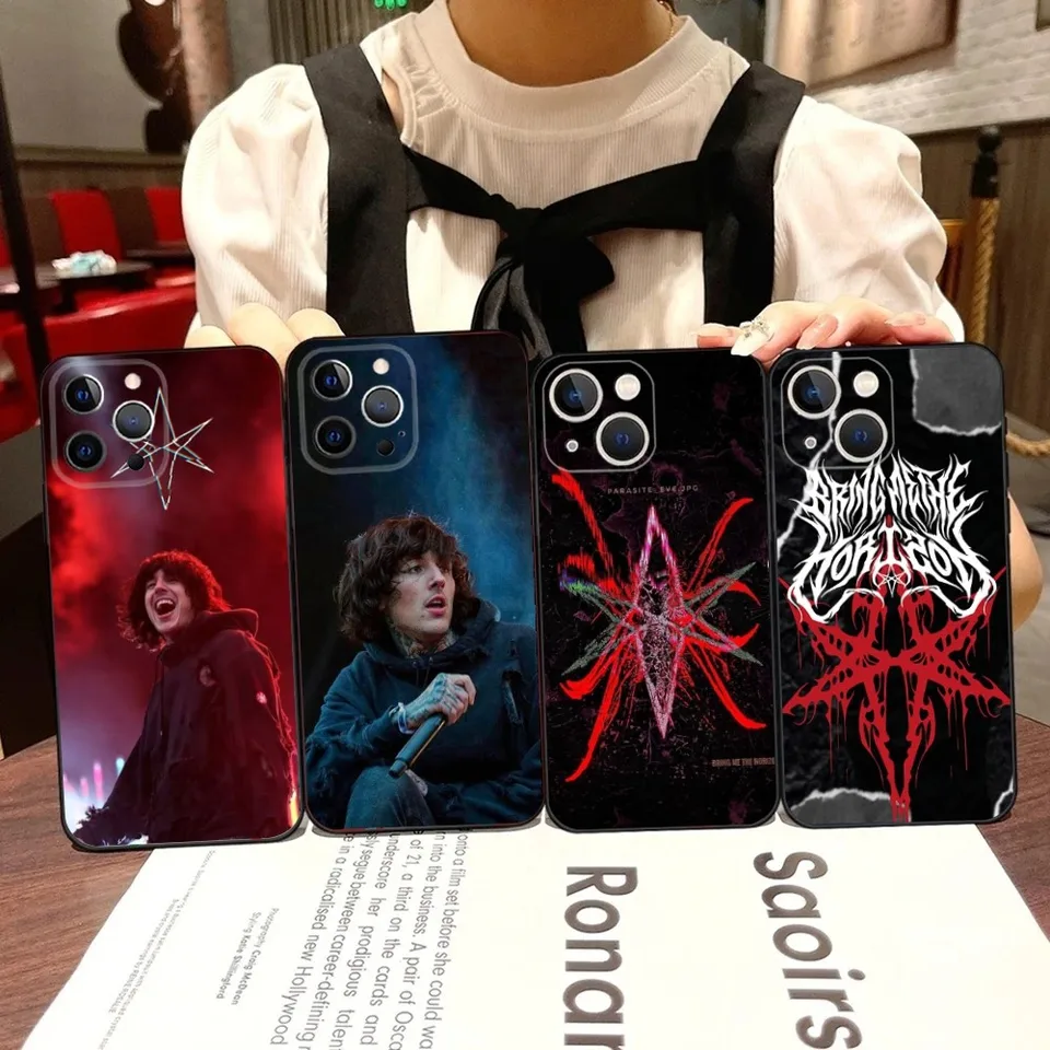 Oli Sykes B-Bring Me Pase Pase pre iPhone 16,15,14,13,12,11, Pro, X, XS, Max, XR a Plus, Mini H-Horizon Black Soft Silikone Case Case